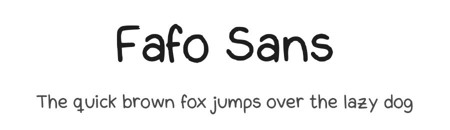 Fafo Sans by Fafo Ferrao — Script Handwritten Font