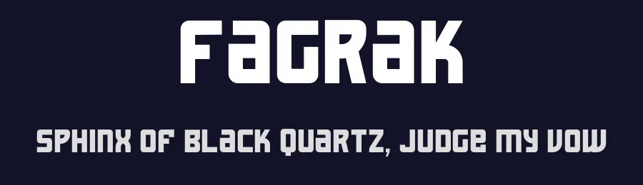 Fagrak by Diego Inacio — Sans Serif Font — thumbnail 2