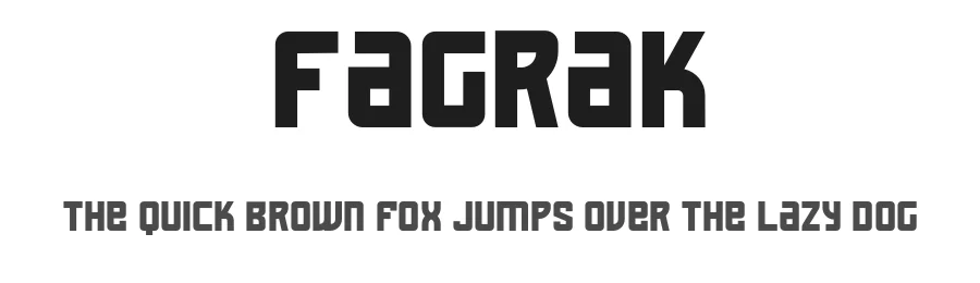 Fagrak by Diego Inacio — Sans Serif Font