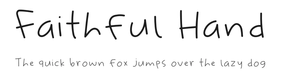 Faithful Hand by Khurasan — Script Handwritten Font