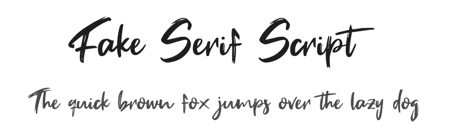 Fake Serif Script by Khurasan — Script Handwritten Font