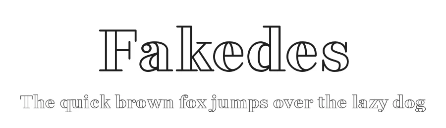 Fakedes by Cyril Mikhailov — Serif Font