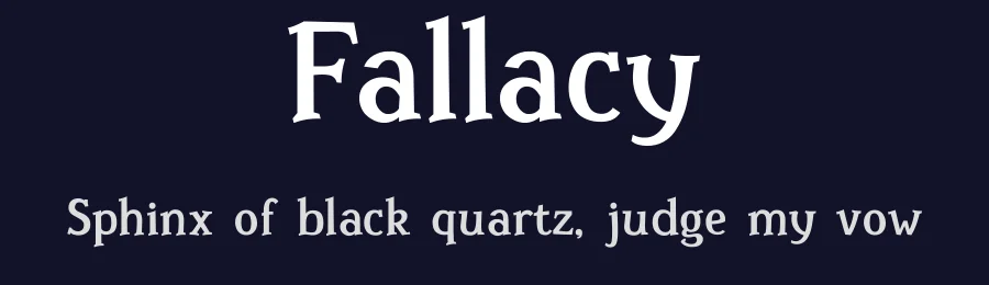 Fallacy — Serif Font — thumbnail 2