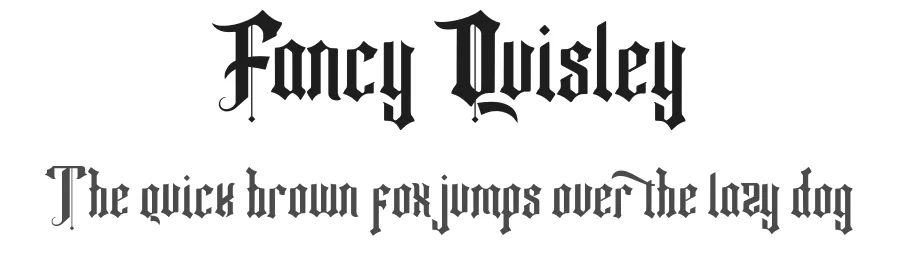 Fancy Quisley by Virgiawan Listanto — Display Font