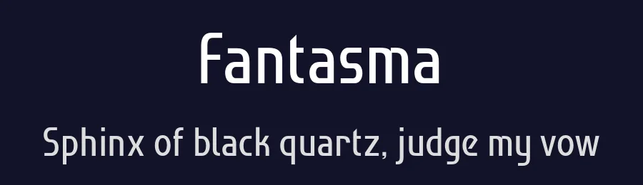 Fantasma by Froyo Tam — Sans Serif Font — thumbnail 2