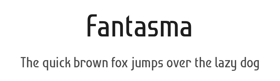 Fantasma by Froyo Tam — Sans Serif Font