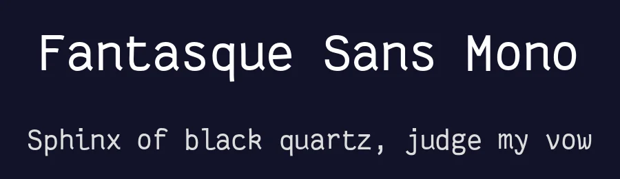 Fantasque Sans Mono by Jany Belluz — Sans Serif Font — thumbnail 2