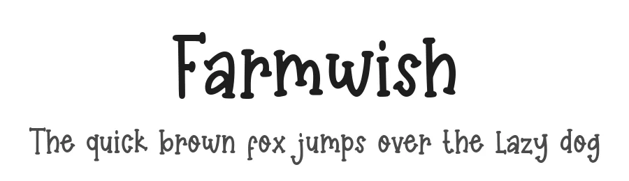 Farmwish by Annas Rifky Anhar — Script Handwritten Font