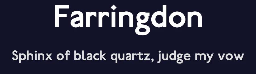 Farringdon — Sans Serif Font — thumbnail 2