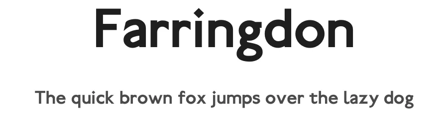 Farringdon — Sans Serif Font