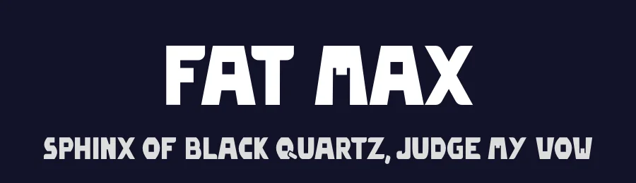 Fat Max by typerookie — Display Font — thumbnail 2