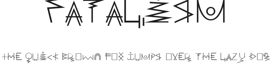 Fatalism by Konrad Bednarski — Display Font