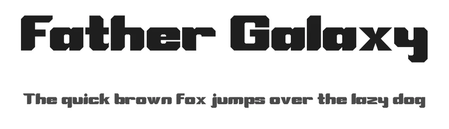 Father Galaxy by SiapGraph — Display Font
