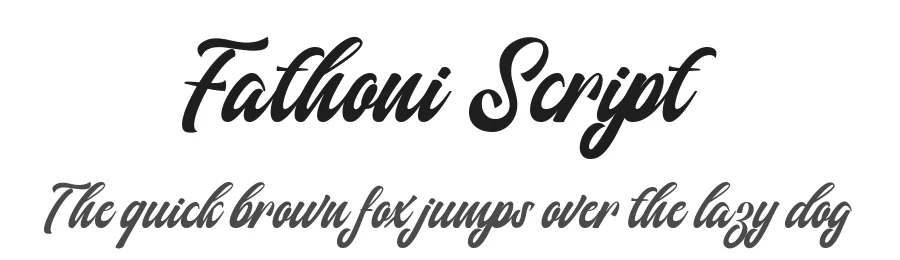 Fathoni Script by RIZKI ANDIKA — Script Handwritten Font