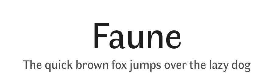 Faune by Alice Savoie — Sans Serif Font