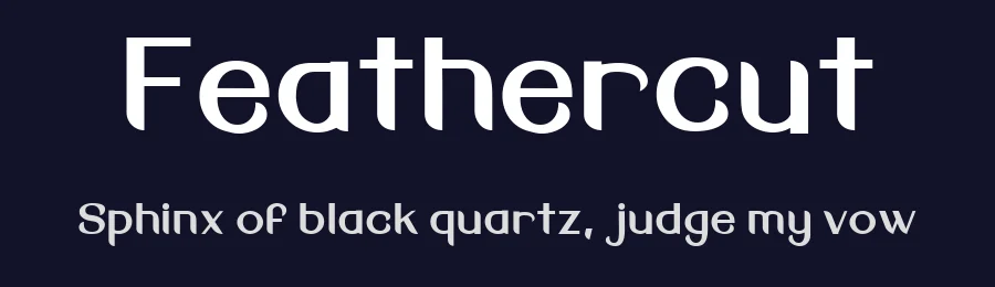 Feathercut — Sans Serif Font — thumbnail 2
