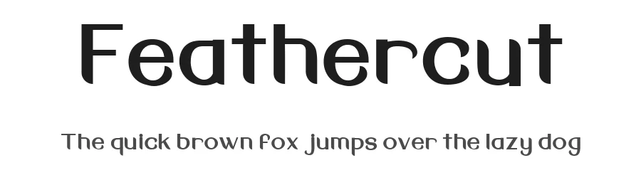 Feathercut — Sans Serif Font