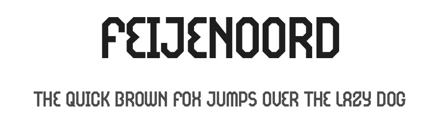 Feijenoord by Muhammad Afif Ersya — Display Font