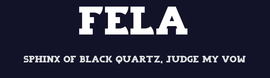 Fela by Laszlo Feja — Slab Serif Font — thumbnail 2