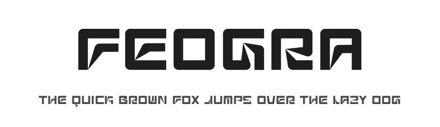 Feogra by Muhammad Muammar — Display Font