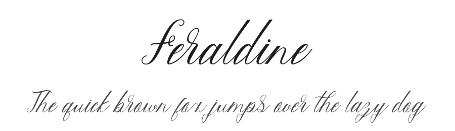 Feraldine by Gatype — Script Handwritten Font