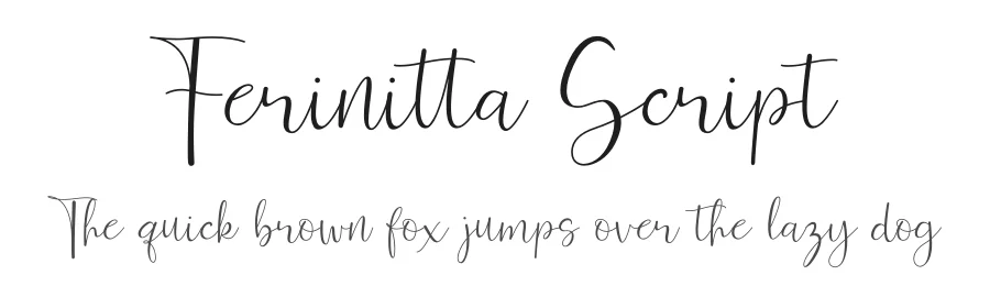 Ferinitta Script by Ef Studio 2019 — Script Handwritten Font