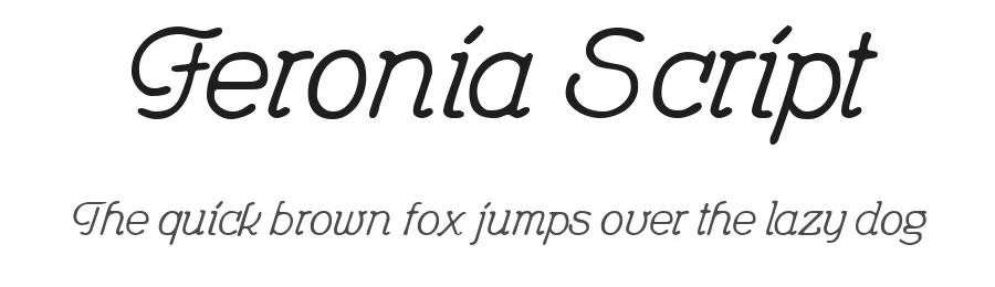 Feronia Script by Peter Wiegel — Script Handwritten Font