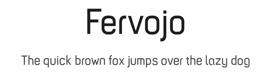 Fervojo by kohakuno — Sans Serif Font