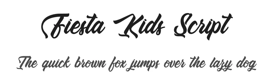 Fiesta Kids Script by Typhoon Type - Suthi Srisopha — Script Handwritten Font