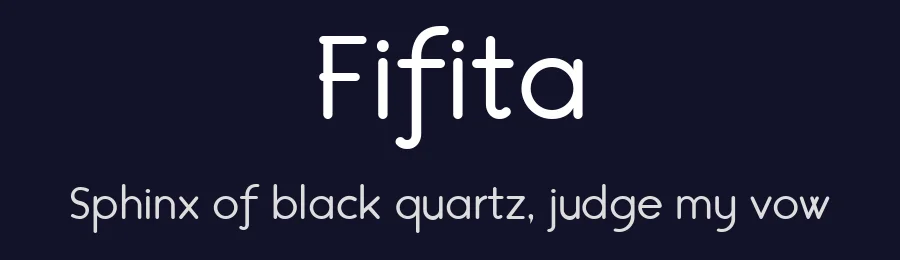 Fifita by Kolcsar Zsolt — Sans Serif Font — thumbnail 2
