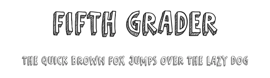 Fifth Grader by Sahirul — Script Handwritten Font