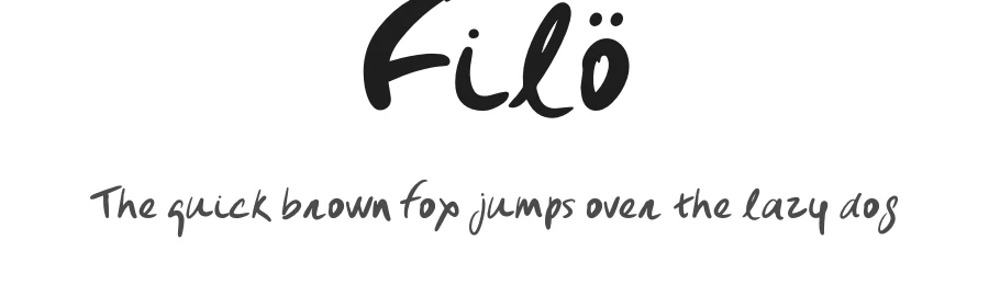 Filö by LilaVert — Script Handwritten Font