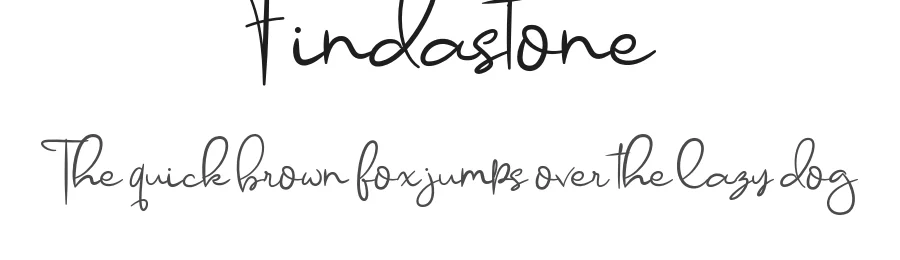 Findastone by Dida Ahluddin — Script Handwritten Font