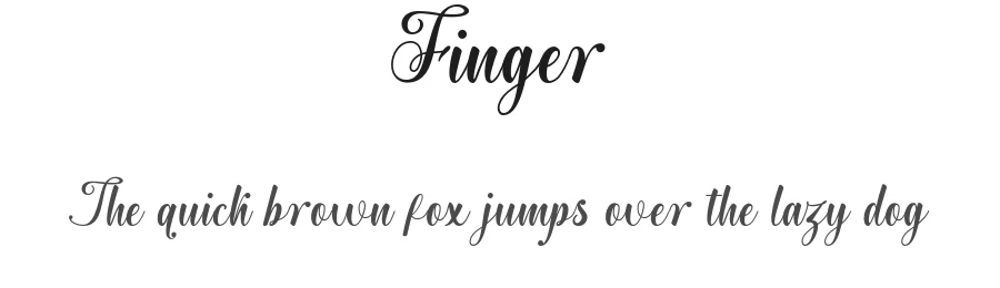 Finger by Khaidir — Script Handwritten Font