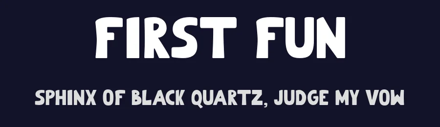 First Fun by Brian Reina — Script Handwritten Font — thumbnail 2