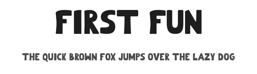 First Fun by Brian Reina — Script Handwritten Font