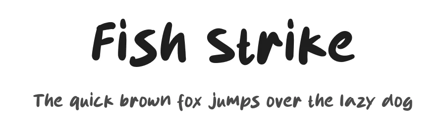 Fish Strike by MJType (Muhamad Junaid) www.mjtype.com — Script Handwritten Font