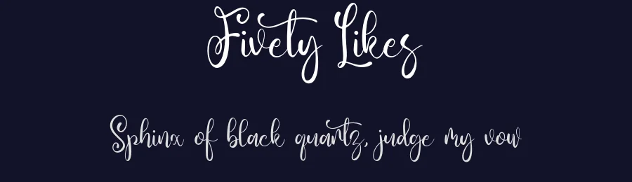 Fivety Likes by Forberas — Script Handwritten Font — thumbnail 2