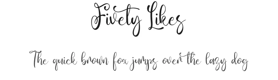Fivety Likes by Forberas — Script Handwritten Font