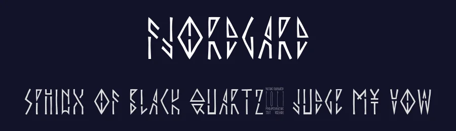 Fjordgard by Viktor Pushkarev — Display Font — thumbnail 2