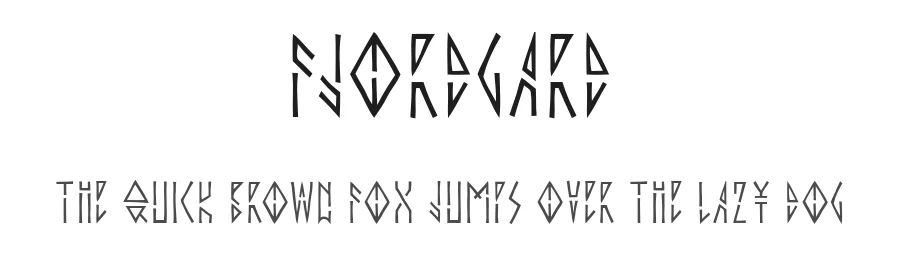 Fjordgard by Viktor Pushkarev — Display Font