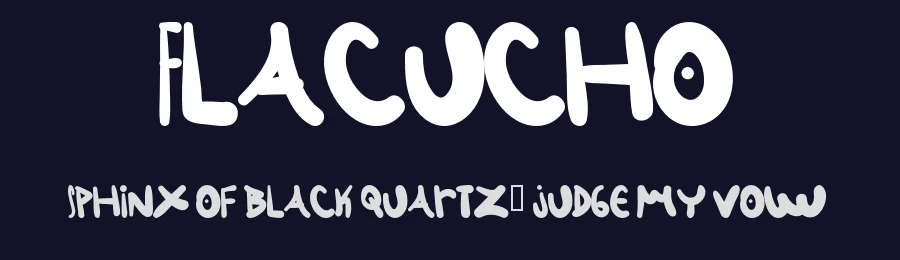 Flacucho by Gallardo, Gonzalo — Script Handwritten Font — thumbnail 2