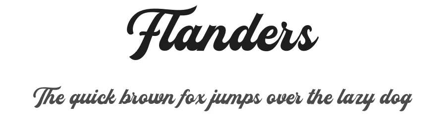Flanders by Letterhend Studio — Script Handwritten Font
