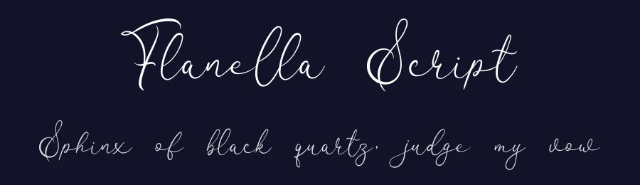 Flanella Script by BLankids.STD — Script Handwritten Font — thumbnail 2