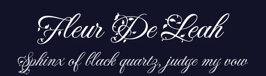 Fleur De Leah by Robert E. Leuschke — Script Handwritten Font — thumbnail 2