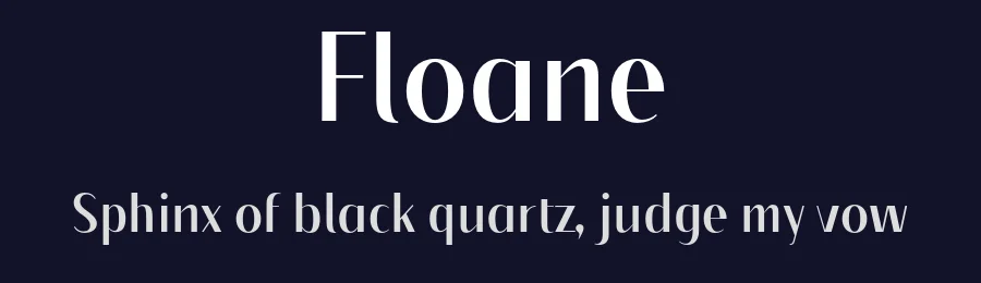 Floane by Daler Mukhiddinov — Sans Serif Font — thumbnail 2