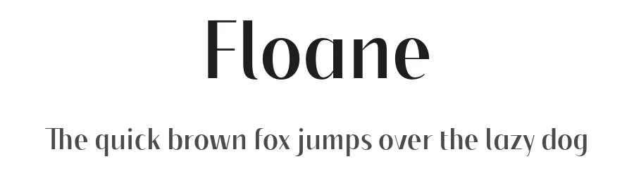Floane by Daler Mukhiddinov — Sans Serif Font