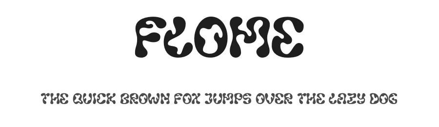 Flome by Sander Flink — Display Font