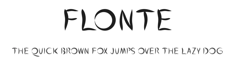 Flonte by Aleksey Ryabov — Display Font