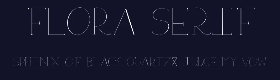 Flora Serif by Sunny Blossom Designs — Serif Font — thumbnail 2